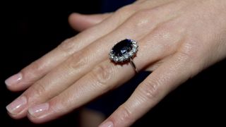 Ring, Finger, Engagement ring, Jewellery, Fashion accessory, Nail, Wedding ring, Hand, Diamond, Gemstone,