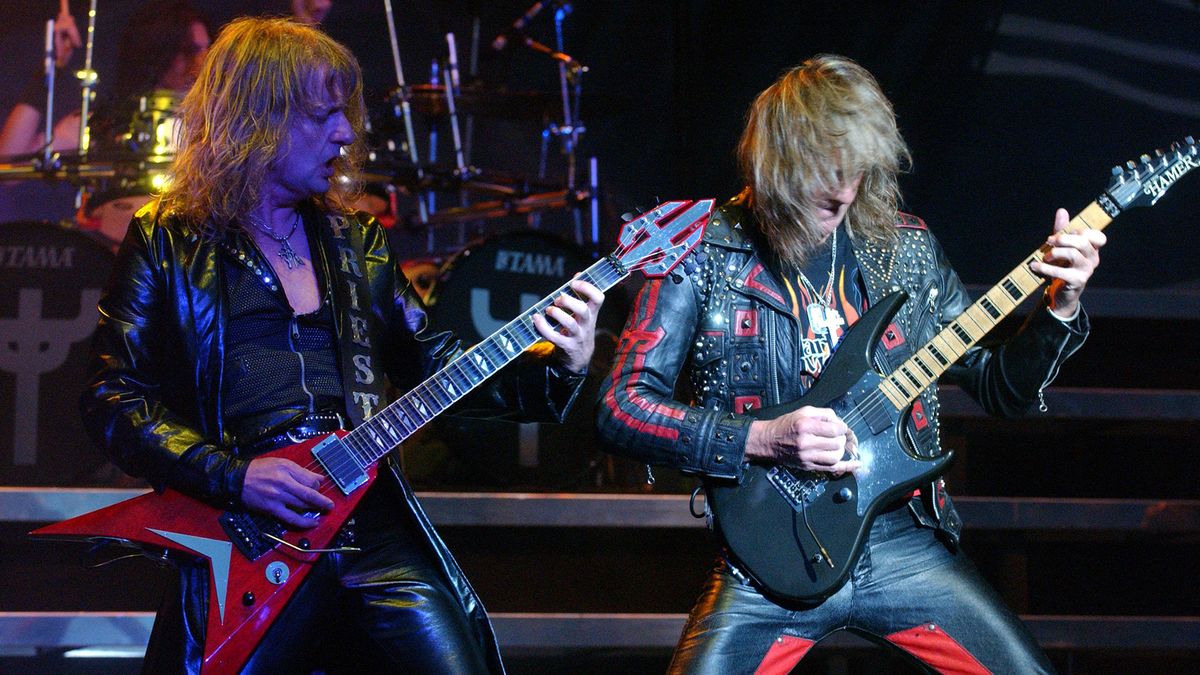 [L-R] K.K. Downing and Glenn Tipton of Judas Priest