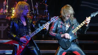 [L-R] K.K. Downing and Glenn Tipton of Judas Priest