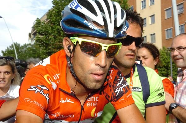 Vincenzo Nibali (Liquigas) looks tired after stage 18's finish.