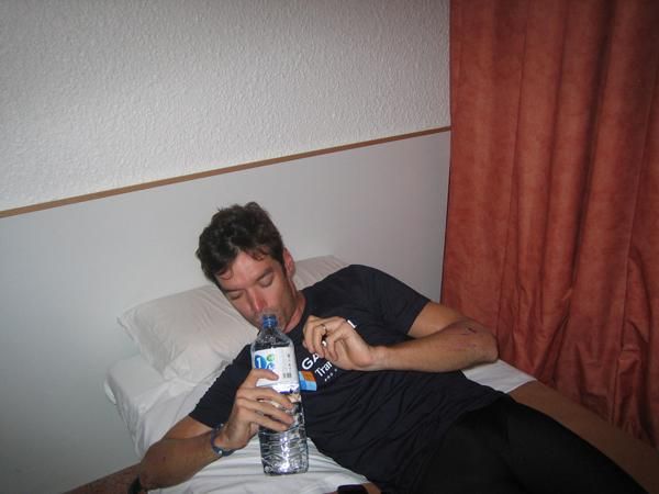 It's important for riders to replace lost fluids after a long day in the saddle