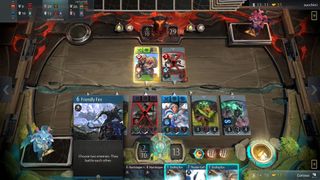 A game of Artifact in progress
