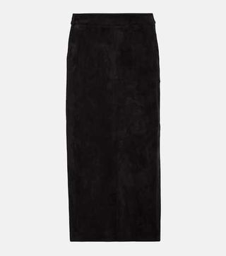 Taylor Suede Midi Skirt