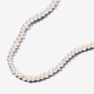 Treated Freshwater Cultured Pearls T-Bar Collier Necklace