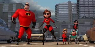 THe Parr family in Incredibles 2