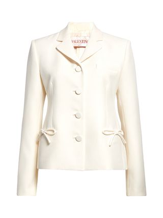 Valentino Garavani, Bow Detail Crepe Couture Jacket