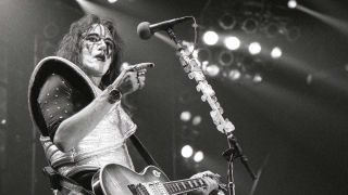Ace Frehley onstage in 1977