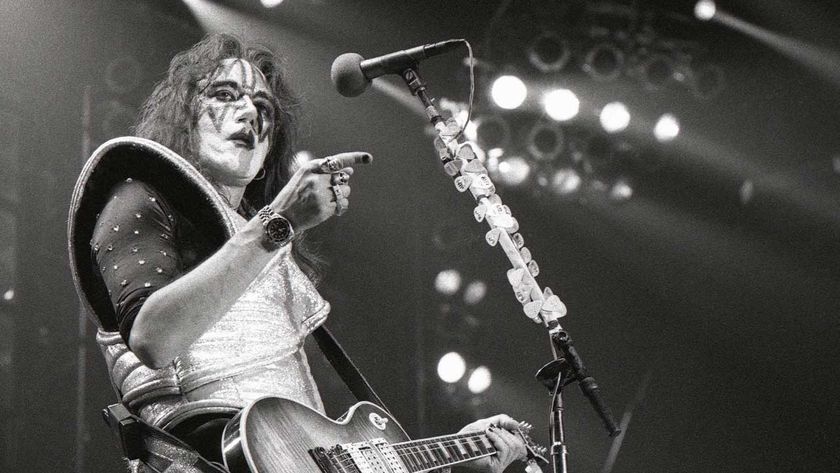 Ace Frehley onstage in 1977