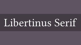 Best free fonts: Sample of Libertinus