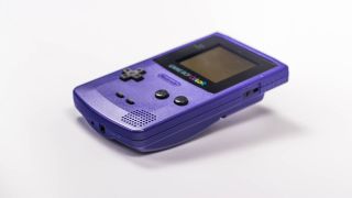 Game Boy Color in purple