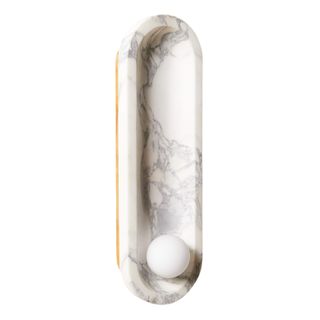 Roxane White Marble Wall Sconce by Goop