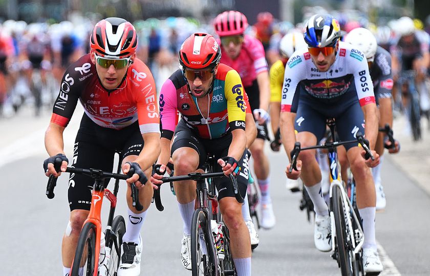 Eduardo Sepulveda follows an attack during stage 16 of the Vuelta a Espana