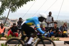 A rider at the Rwanda Worlds
