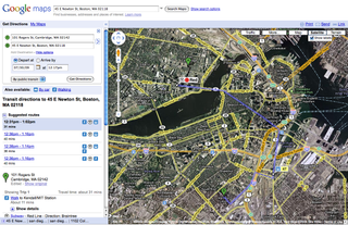 Rating Google: Transit