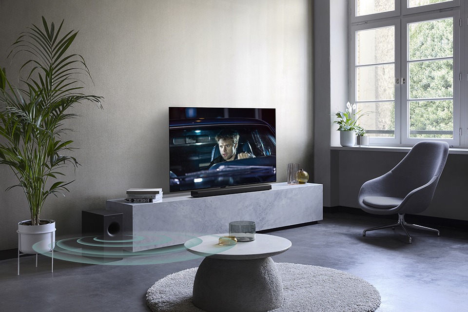 Panasonic's latest soundbar brings a wireless sub woofer to the audio party