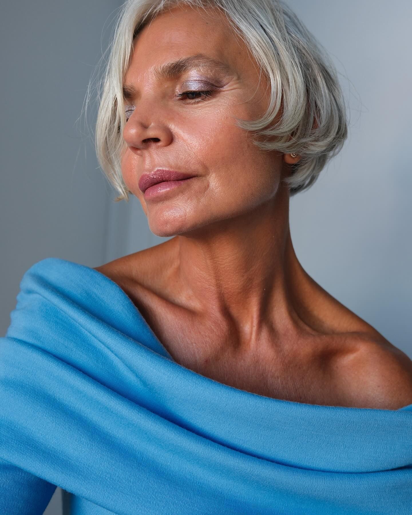 Grace Ghanem with a layered pixie cut