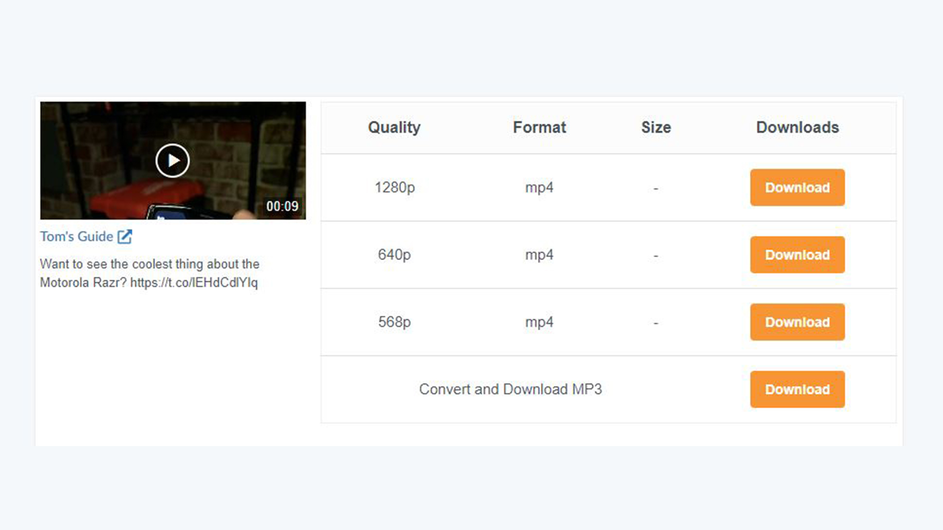 How to download videos from Twitter — SaveTweetVid file size