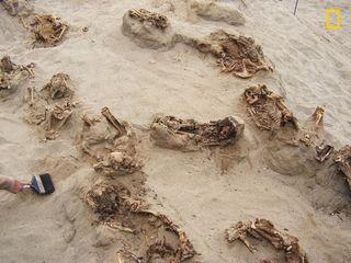 About 140 child sacrifices have been discovered at the site of Las Llamas in Peru. Their chests were found cut open, with the hearts of at least some of the children removed.