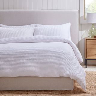 DUSK Portofino 200 Thread Count Waffle Duvet Cover