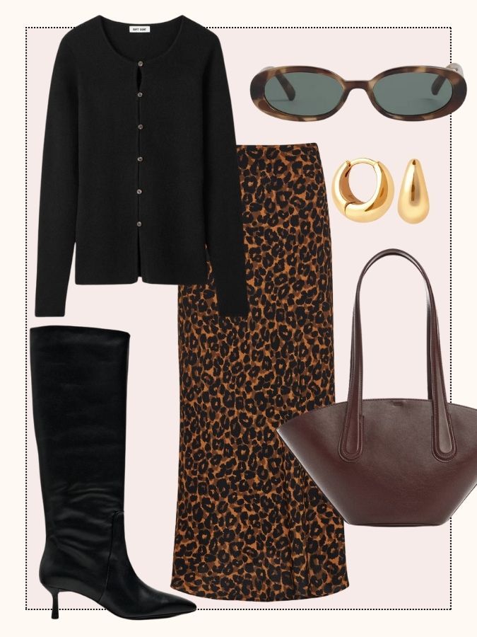 leopard print skirt