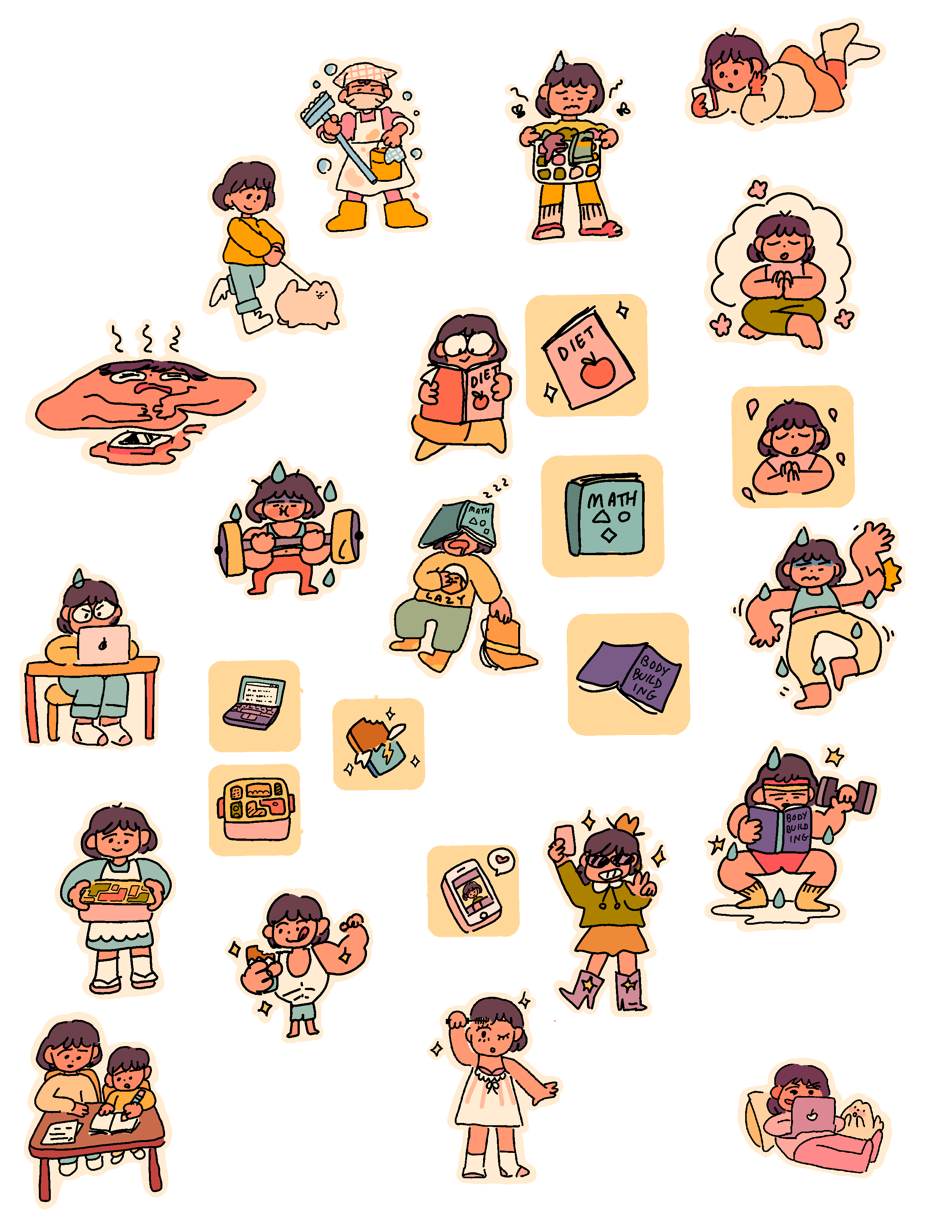 Consume Me; character art for a video game