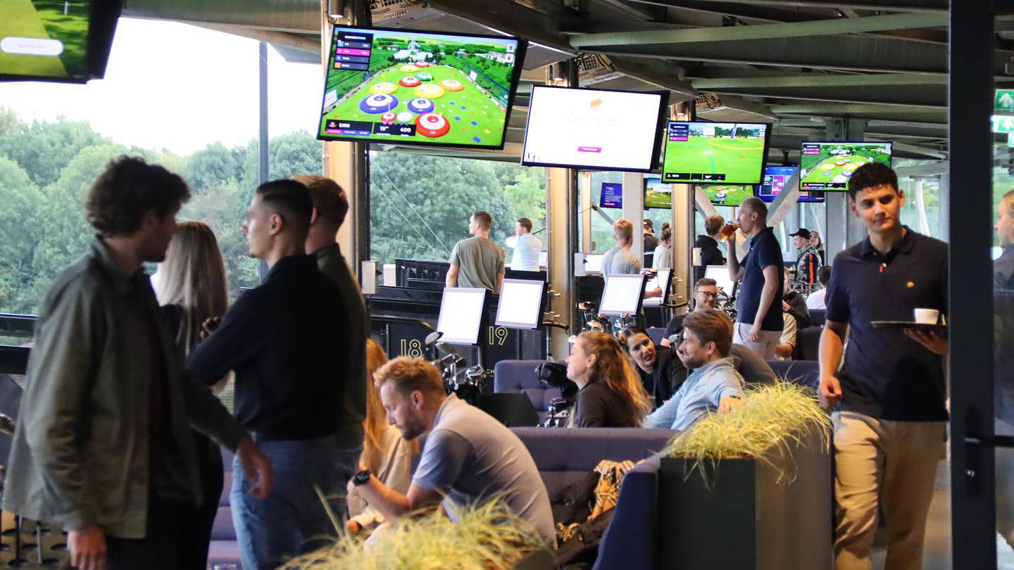 Golf range in the Netherlands 