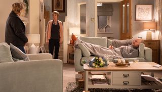 Will Sally Webster tell Elaine is time she left?