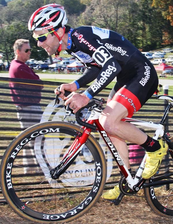 Justine Lindine (Bikereg.com-Joe&rsquo;s Garage) pulled ahead one quarter into the race and never looked back.
