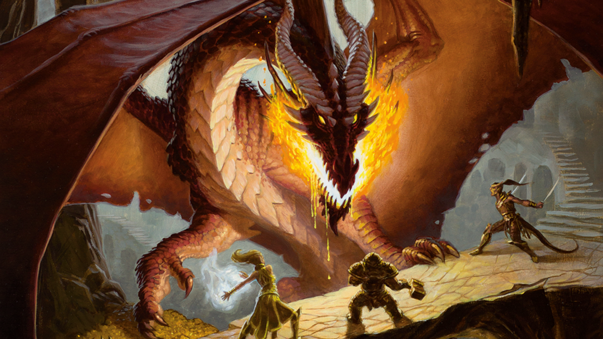 A dragon in the tabletop game Dungeons and Dragons