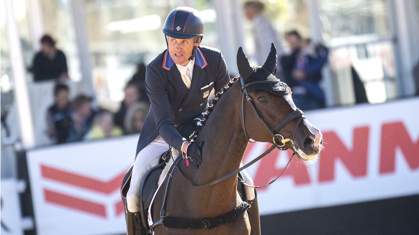 Boyd Martin and Commando 3 in the Maryland 5 Star dressage 2024