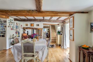 dining space in 17th century thatched cottage