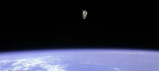astronaut, space, space walk, eva, floating in space