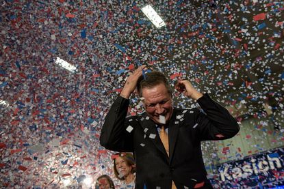Gov. John Kasich celebrates win in Ohio
