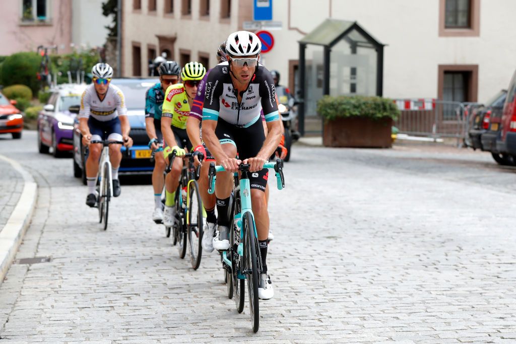 LUXEMBOURG LUXEMBOURG SEPTEMBER 14 Jack Bauer of New Zealand and Team BikeExchange leads The Breakaway during the 81st SkodaTour De Luxembourg 2021 Stage 1 a 140km stage from Luxembourg to LuxembourgKirchberg 352m skodatour skodatour on September 14 2021 in Luxembourg Luxembourg Photo by Bas CzerwinskiGetty Images