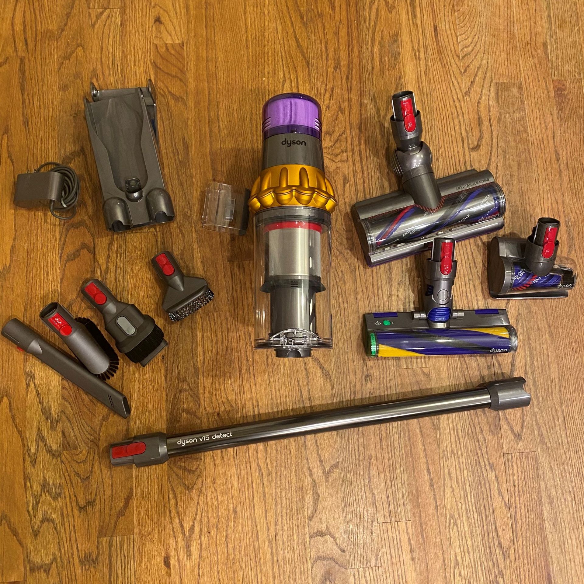 All Dyson V15 Detect parts and attachments