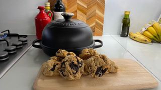 Cookies made in the Le Creuset Cast Iron Bread Oven