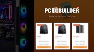 Newegg's AI PC builder homepage, as per the announcement video.