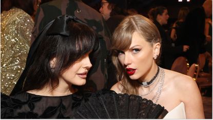 Lana Del Ray and Taylor Swift attend the 66th GRAMMY Awards at Crypto.com Arena on February 04, 2024 in Los Angeles, California.