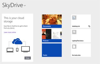 Windows 8.1 Review Sky Drive