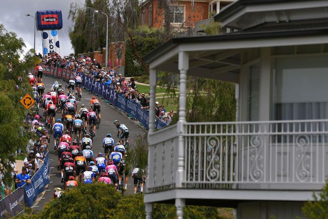 The Challambra Crescent climb at the Cadel Evans Great Ocean Road Race in Geelong
