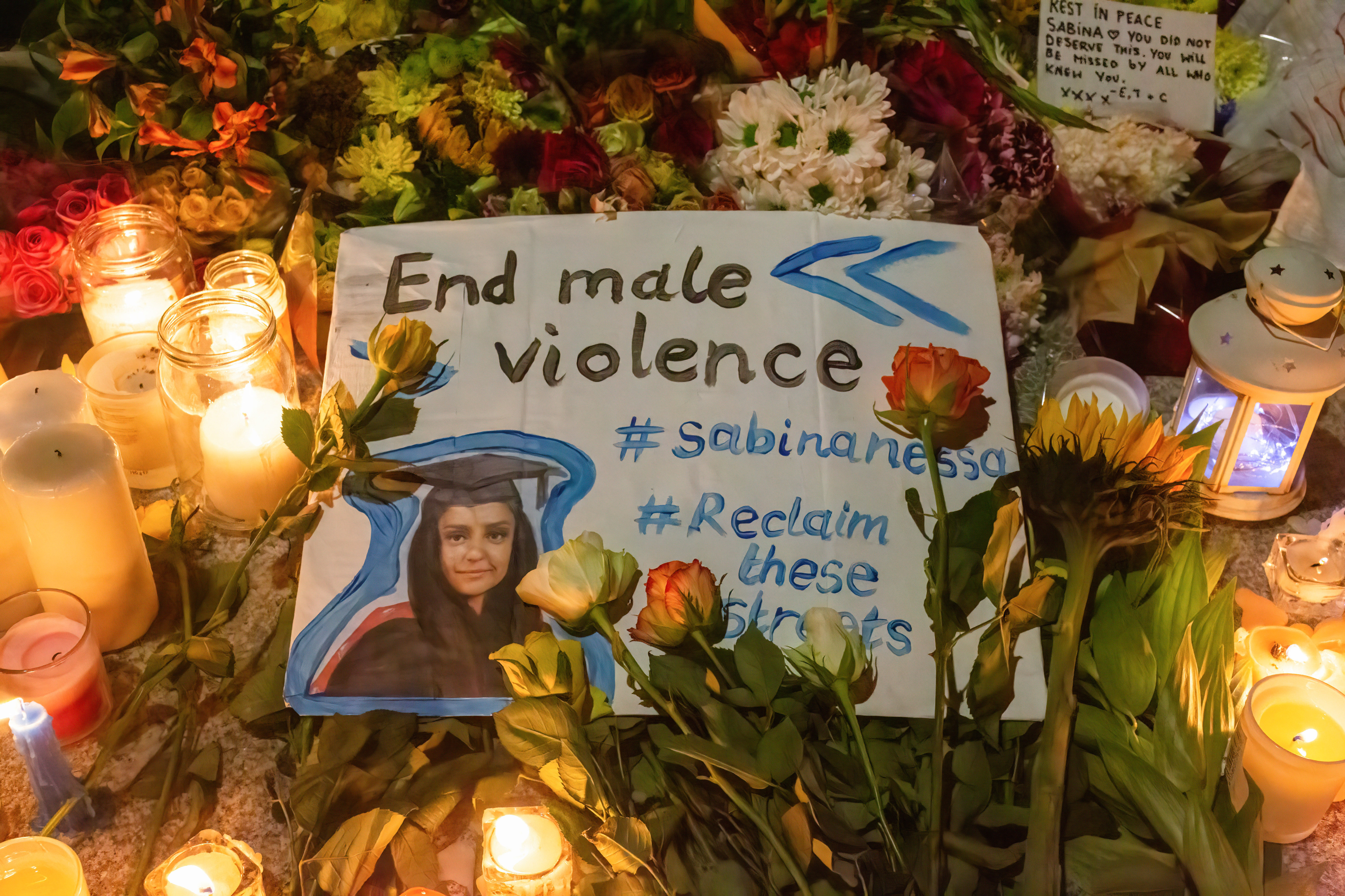 Tributes laid for murdered woman Sabina Nessa
