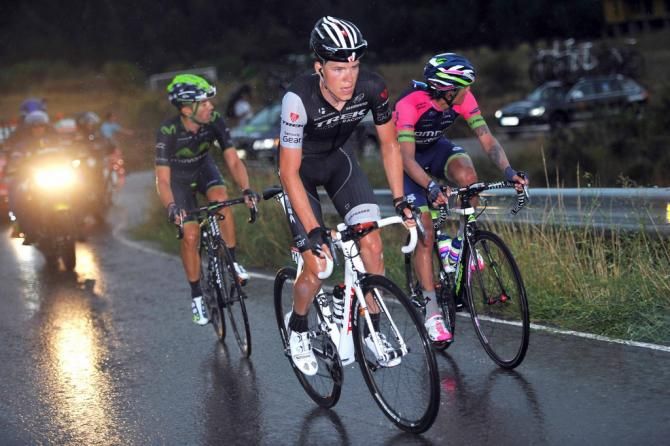 Bob Jungels (Trek) leads the breakaway
