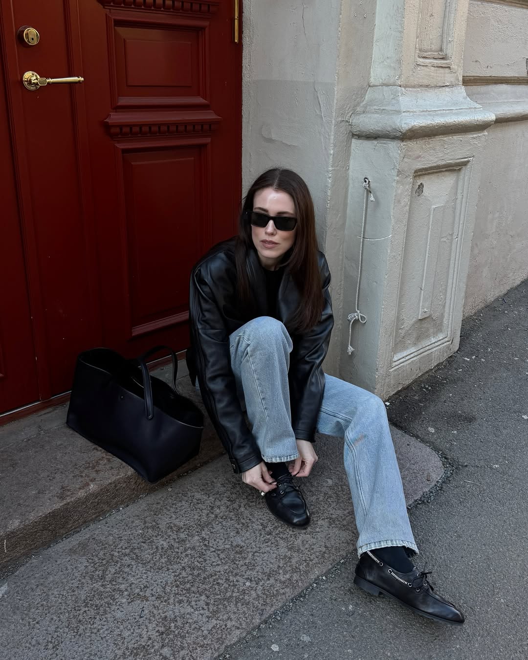 Annabel Rosendahl wearing boat shoes