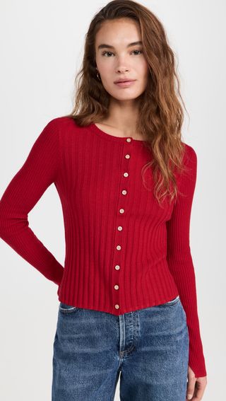 Kb Ribbed Cardigan