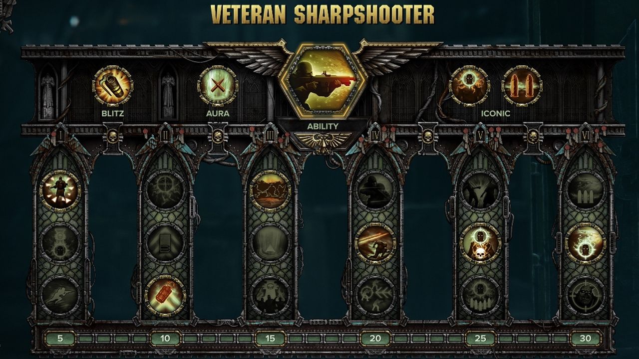 Darktide veteran build - the trait screen