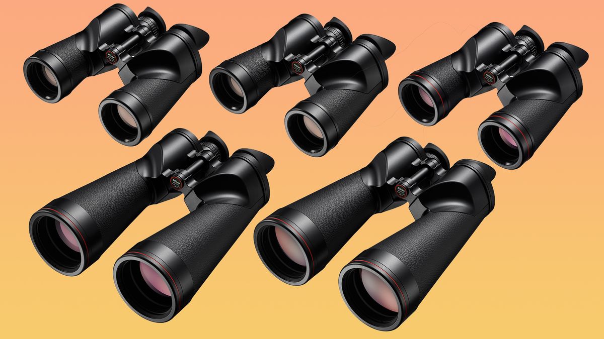 Five pairs of Nikon binoculars