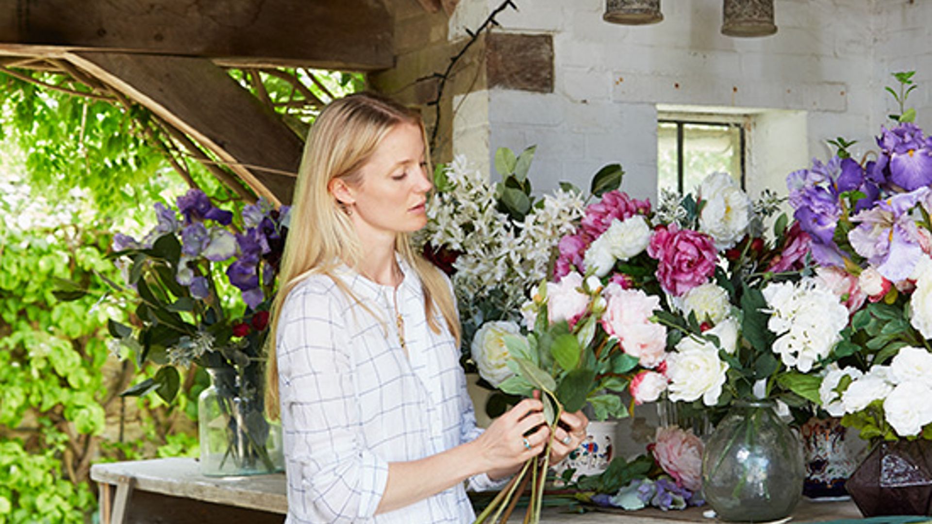 Willow Crossley launches faux flowers at OKA Ideal Home