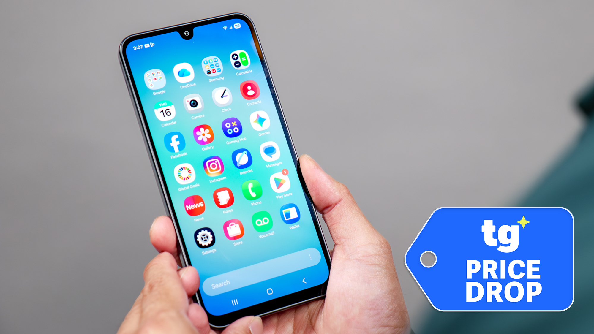 Samsung Galaxy A17 apps panel