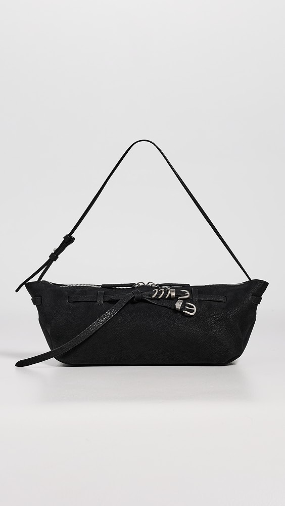 Grandma Used Sling Bag - Black Nubuck