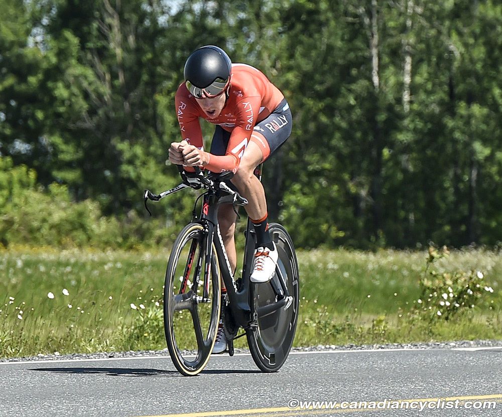 Rob Britton (Rally Cycling) finished ninth in the Tour de Beauce time trial.